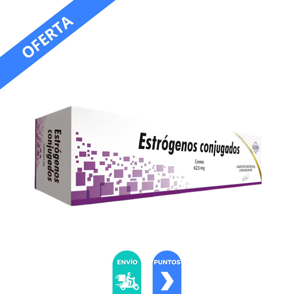 ESTROGENOS CONJUGADOS CREMA 62.5 MG C/APLICADOR LAB ULTRA