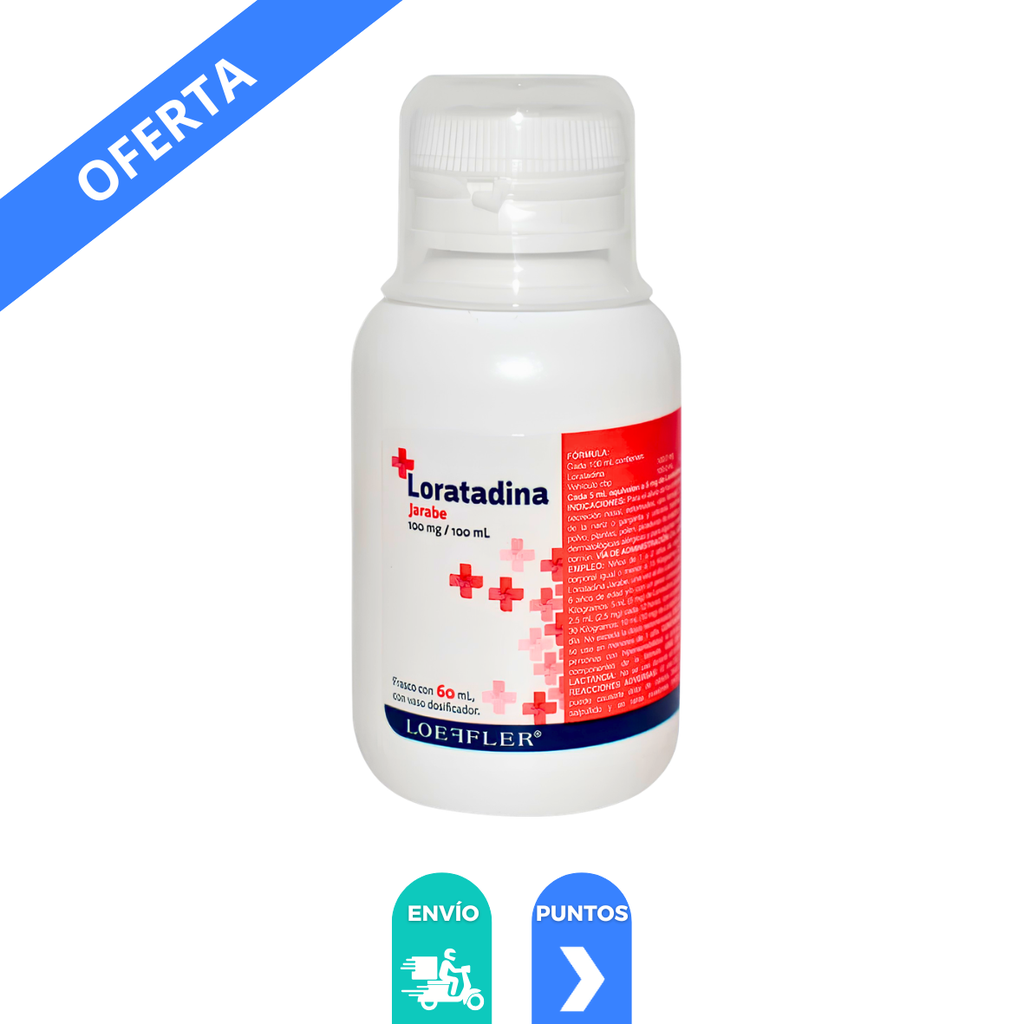 LORATADINA SOL ORAL 100 MG/100 ML FCO C/60 ML LAB LOEFLER