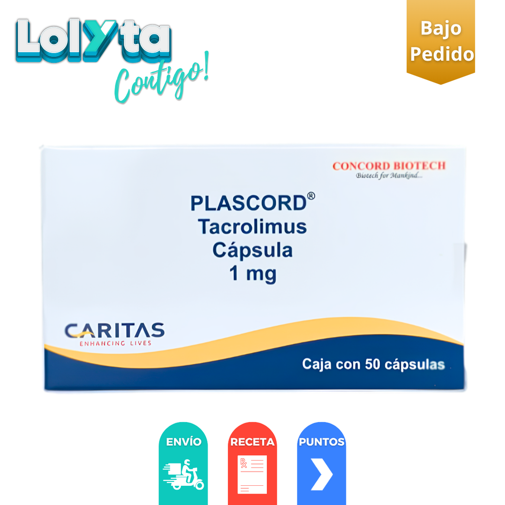 [4889] TACROLIMUS 1 MG C/100 CAP PLASCORD LAB CONCORD BIOTECH