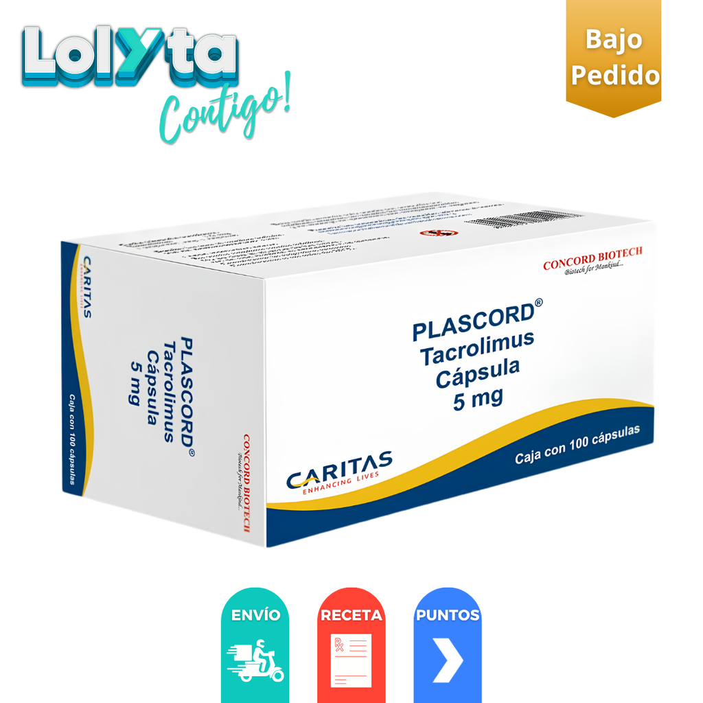 TACROLIMUS 1 MG C/100 CAP PLASCORD LAB CONCORD BIOTECH