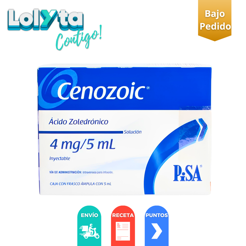 ACIDO ZOLEDRONICO SOL INY 4MG/5ML CENOZOIC LAB PISA