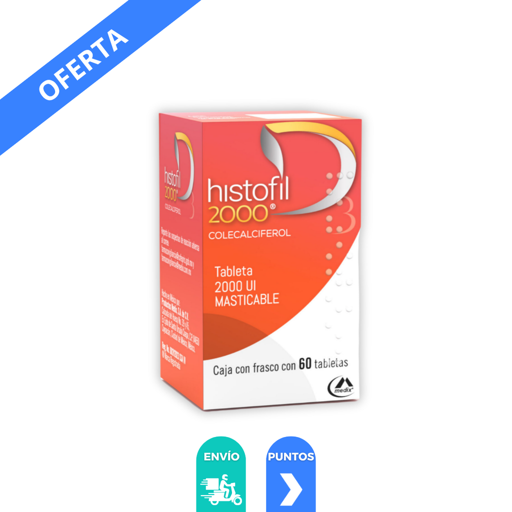 [4895] HISTOFIL 2000 UI C/60 TAB MASTICABLES COLECALCIFEROL LAB MEDIX