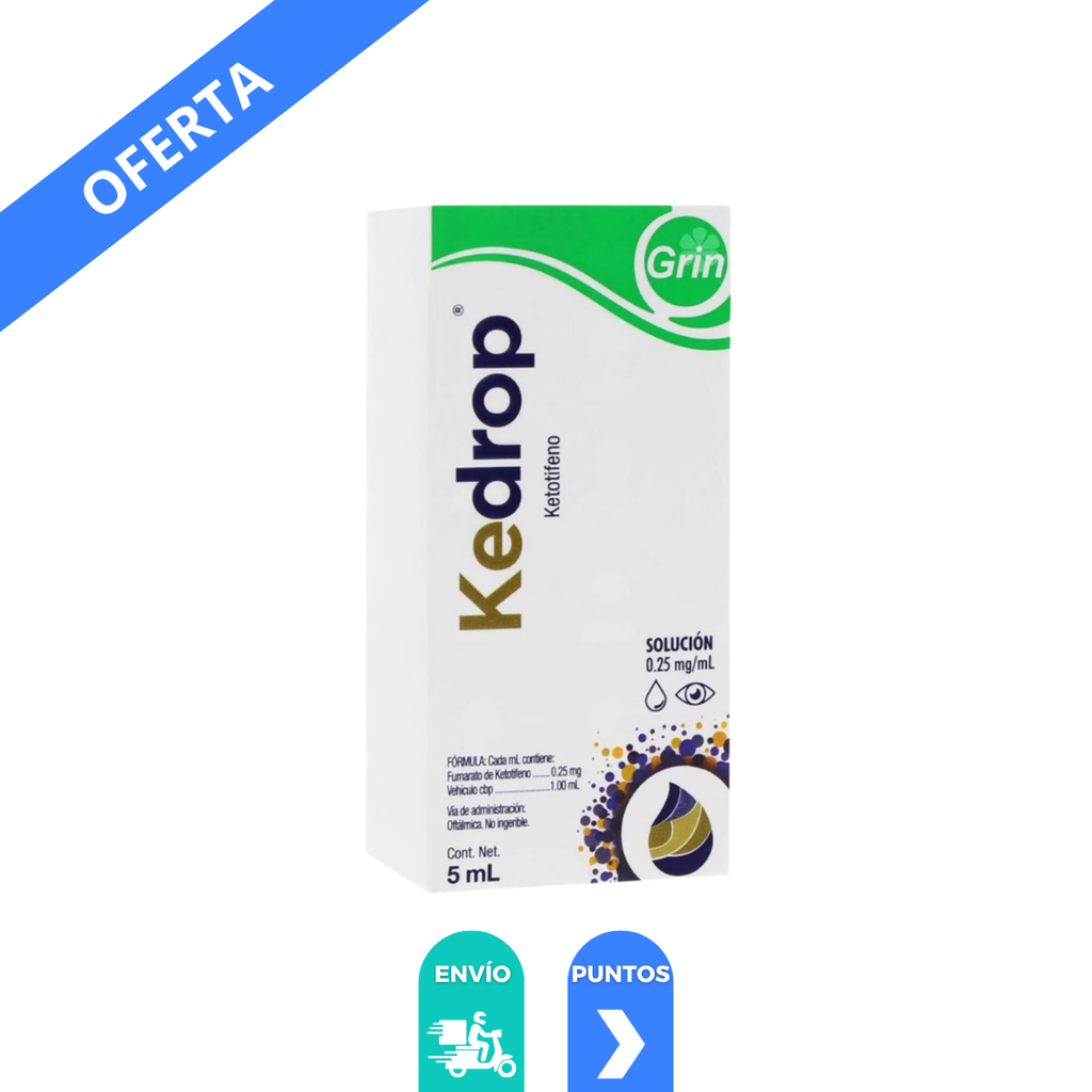 [4899] KEDROP SOL OFTALMICA 0.25 MG/ML FCO C/5 ML KETOTIFENO LAB GRIN