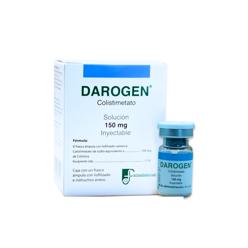 COLISTIMETATO DE SODIO  SOL INY 150 MG DAROGEN LAB FARMADEXTRUM