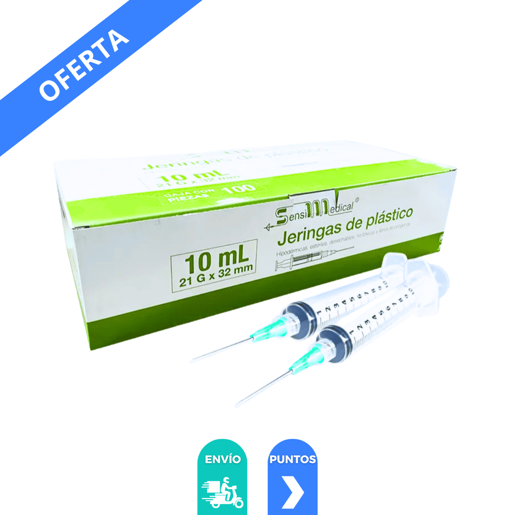 [4901] JERINGA 10 ML 21 X 32 C/A PIEZA VERDE SENSIMEDICAL