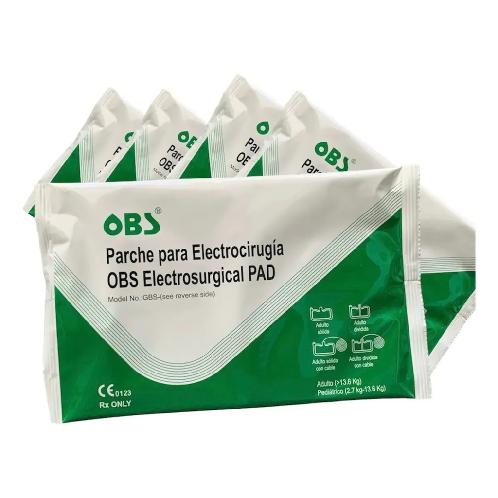 PARCHE PARA ELECTROCIRUGIA/ELECTROCAUTERIO (PLACA) OBS