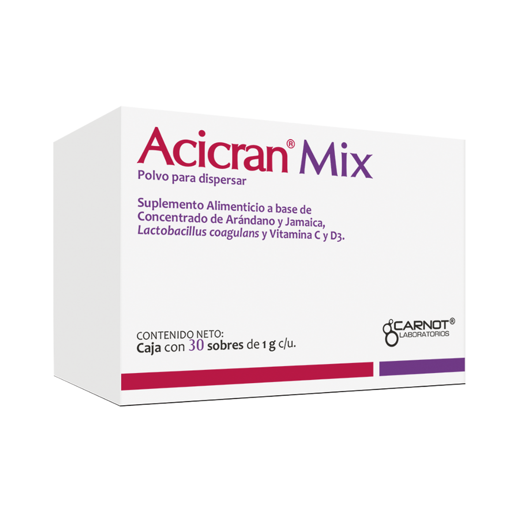 [4928] ACICRAN MIX C/30 SOBRES C/1 G C/U SUPLEMENTO ALIMENTICIO LAB CARNOT