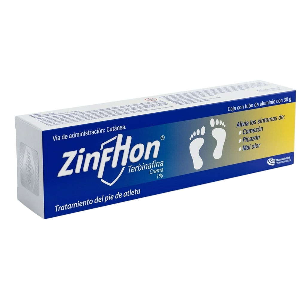 [4934] TERBINAFINA CREMA 1% C/30 G ZINFHON LAB FARMACEUTICA HISPANOAMERICANA