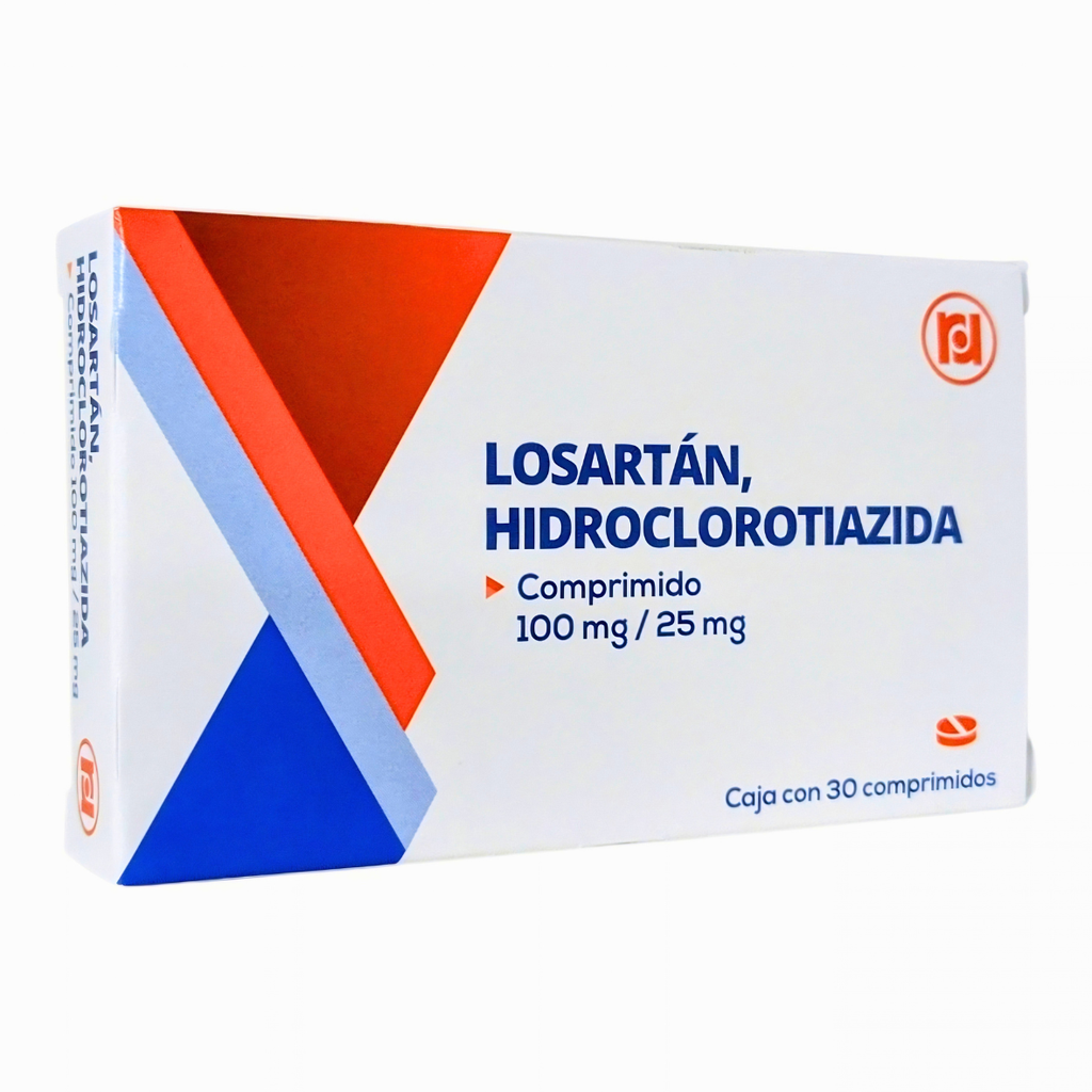 [44] LOSARTAN HIDROCLOROTIAZIDA 100/25 MG C/30 COMPRIMIDOS LAB BIORESEARCH
