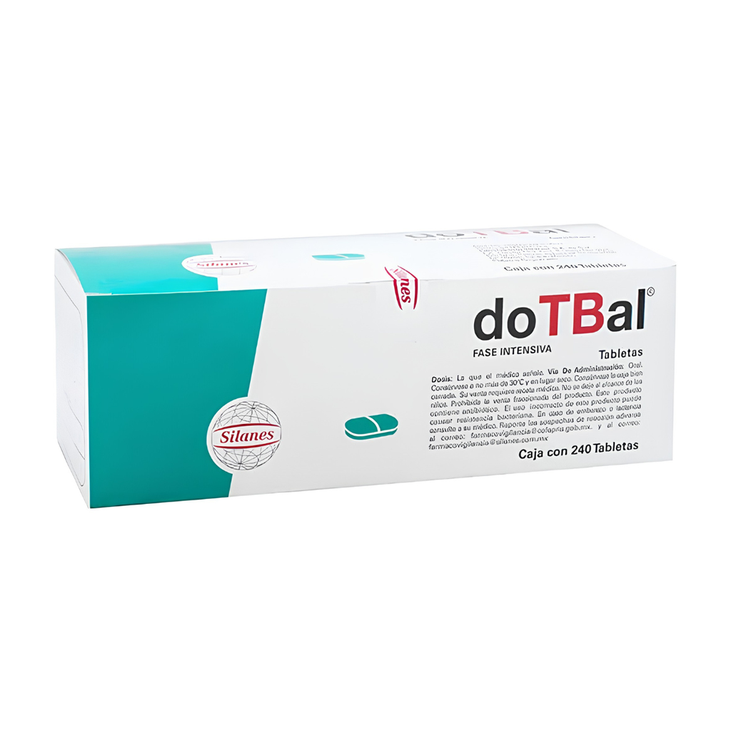 DOTBAL FASE INTENSIVA C/240 TAB ISONIAZIDINA, ETAMBUTOL, RIFAMPICINA, PIRAZINAMIDA LAB SILANES