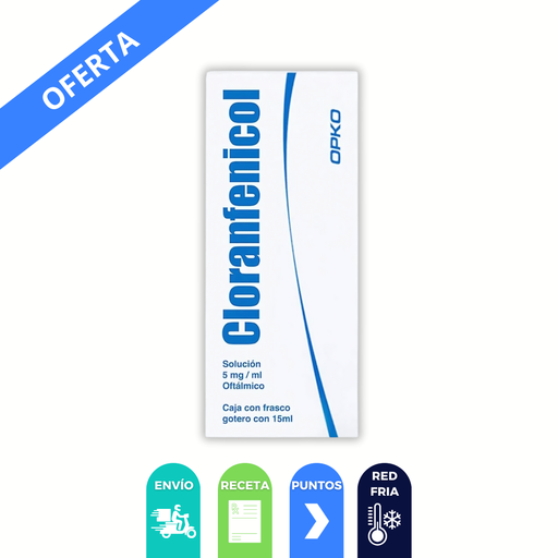 [1895] CLORANFENICOL SOL OFTALMICA 5 MG/ML FCO GOTERO C/15 ML LAB EXACTA (RF)