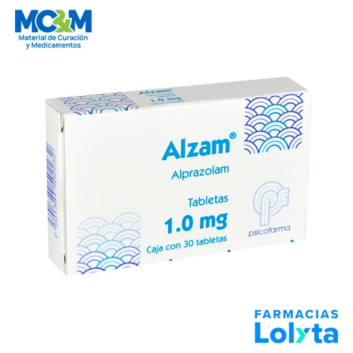[7] ALPRAZOLAM 1 MG C/30 TAB ALZAM LAB PSICOFARMA GRUPO II