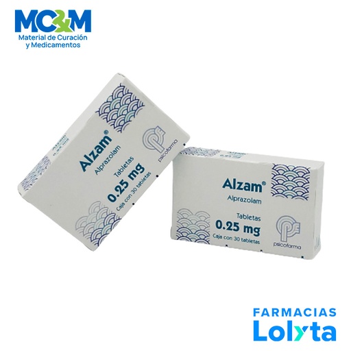 [68] ALPRAZOLAM 0.25 MG C/30 TAB ALZAM LAB PSICOFARMA GRUPO II