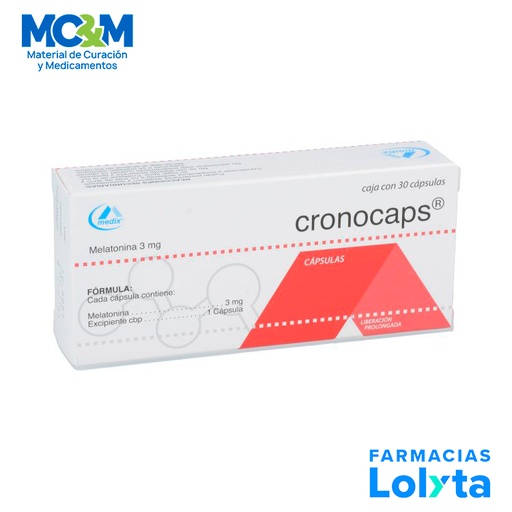 [145] CRONOCAPS 3 MG C/30 CAP LP MELATONINA LAB MEDIX