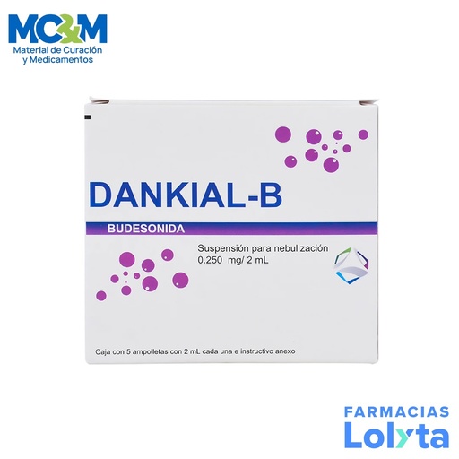 [152] BUDESONIDA SUSP P/NEBULIZAR 0.250/2ML C/5 AMP (0.125 MG/ML) DANKIAL-B LAB DANKEL MEDICAL (PULMICORT)