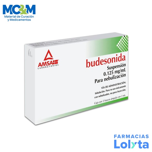 [154] BUDESONIDA SUSP P/NEBULIZAR 0.500 MG/2 ML C/5 AMP (0.250 MG/ML) LAB AMSA (PULMICORT)