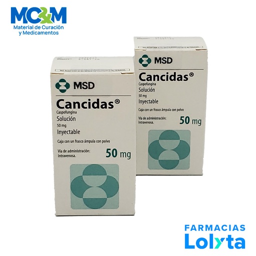 [214] CANCIDAS SOL INY 50 MG CASPOFUNGINA LAB MSD (RF)