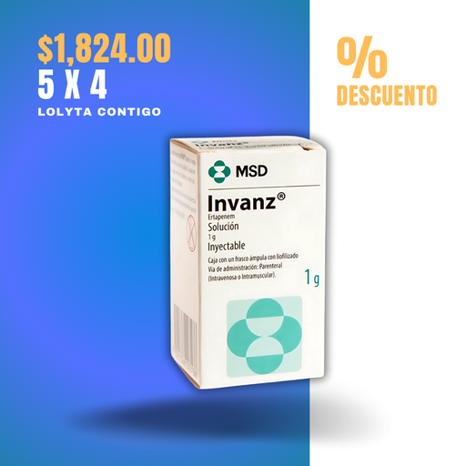 [228] INVANZ SOL INY 1 G ERTAPENEM LAB MSD
