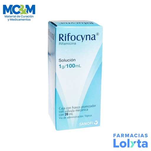 [336] RIFOCYNA SOL SPRAY 1G/100ML RIFAMICINA C/20 ML LAB SANOFI