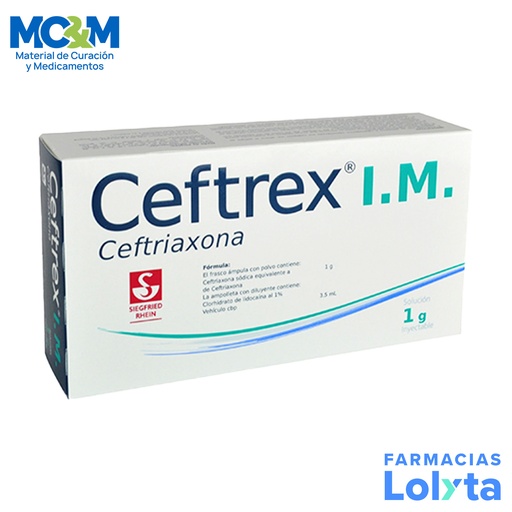 [351] CEFTREX SOL INY 1 G IM CEFTRIAXONA LAB SIEGFRIED
