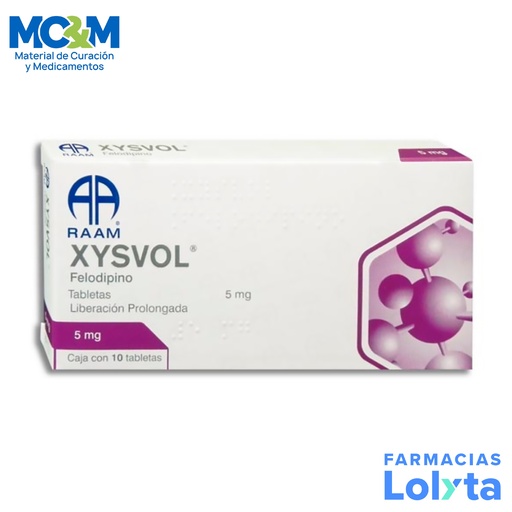[378] FELODIPINO 5 MG C/10 TAB XYSVOL LAB RAAM
