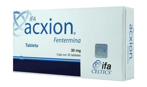 [383] ACXION 30 MG C/30 TAB FENTERMINA LAB IFA CELTICS GRUPO III