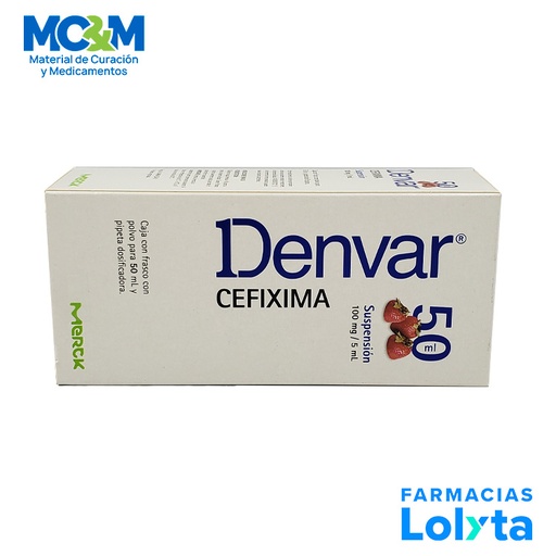 [384] DENVAR SUSPENSION 100MG C/50ML CEFIXIMA LAB MERCK