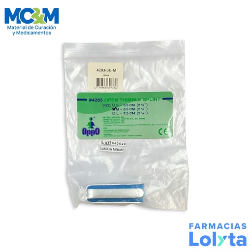 [386] FERULA PARA DEDO ABIERTA TIPO SOMBRILLA MEDIANA OPPO