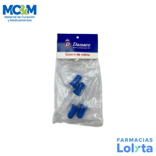 [446] GOTERO VIDRIO C/1 PZA DAMACO