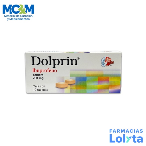 [472] IBUPROFENO 200 MG C/10 TAB DOLPRIN LAB COLLINS