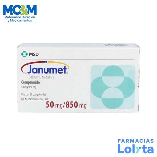[494] JANUMET 50/850 MG C/56 CPR SITAGLIPTINA METFORMINA LAB MSD