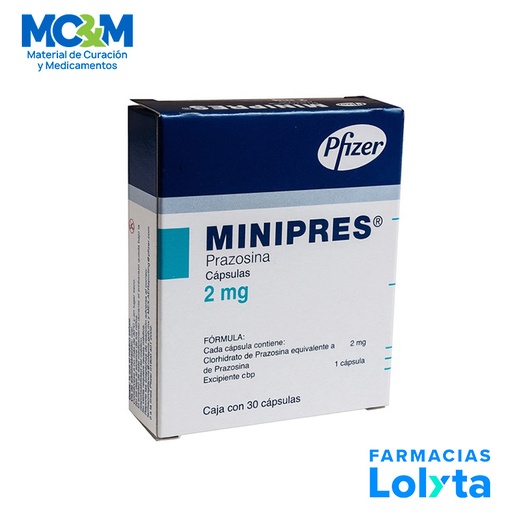 [505] MINIPRES 2 MG C/30 CAP PRAZOSINA LAB PFIZER