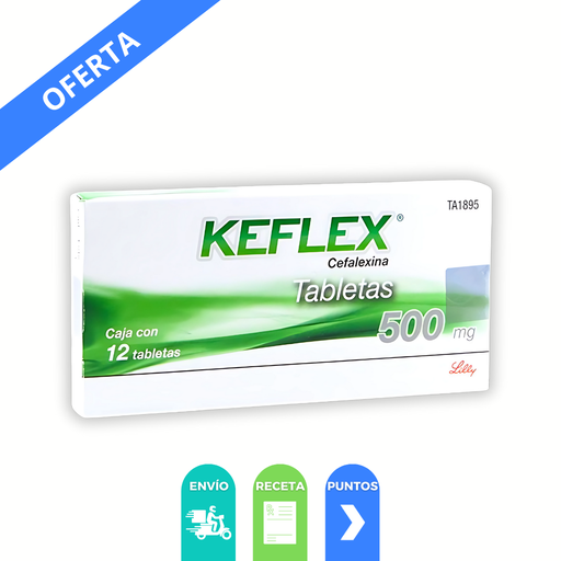 [508] KEFLEX 500 MG C/12 TAB CEFALEXINA LAB EUROFARMA