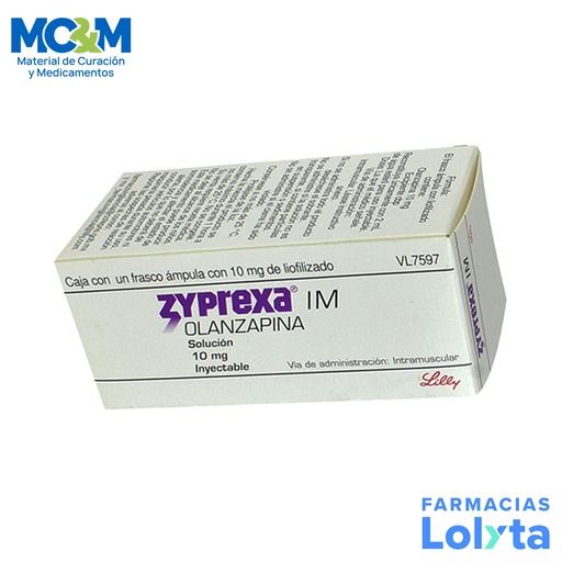 [613] ZYPREXA SOL INY 10 MG 2 ML IM OLANZAPINA LAB LILLY