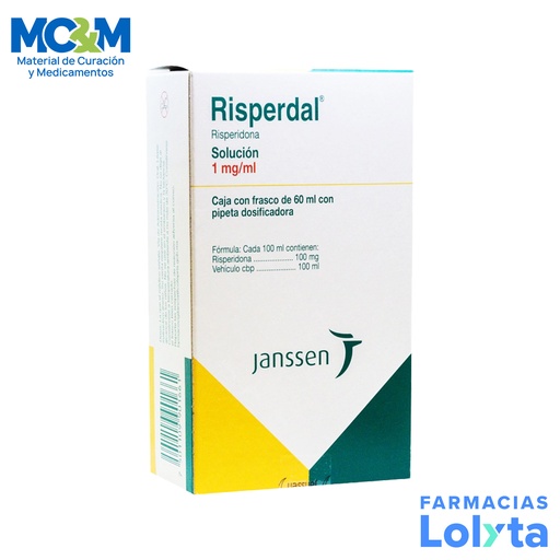 [618] RISPERDAL SOL ORAL 1MG C/60 ML RISPERIDONA LAB JANSSEN
