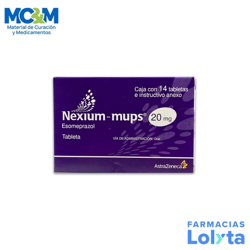 [625] NEXIUM-MUPS 20 MG C/14 TAB ESOMEPRAZOL LAB ASTRAZENECA