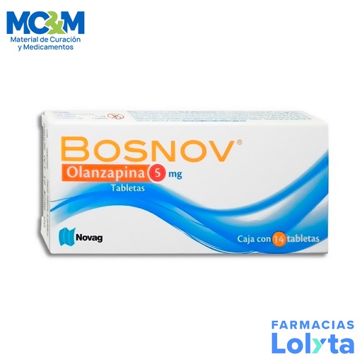 [632] OLANZAPINA 5 MG C/14 TAB BOSNOV LAB NOVAG