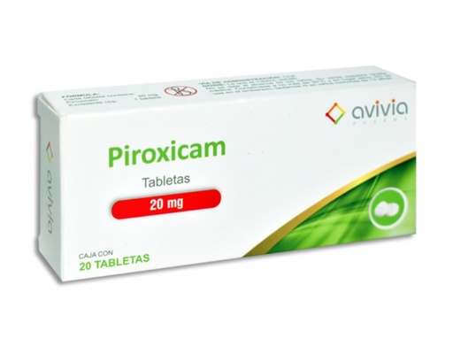 [658] PIROXICAM 20 MG C/20 TAB LAB AVIVIA