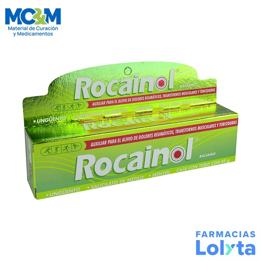 [666] ROCAINOL UNGÜENTO 16/8 G/100 G TUBO C/45 G SALICILATO DE METILO MENTOL LAB KSK