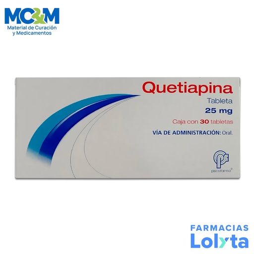 [672] QUETIAPINA 25MG C/30 TAB LAB PSICOFARMA