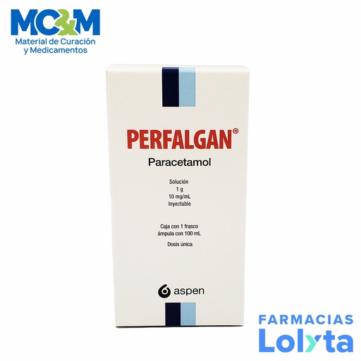 [697] PERFALGAN SOL INY 1 G/100 ML (10 MG/ML) PARACETAMOL LAB ASPEN
