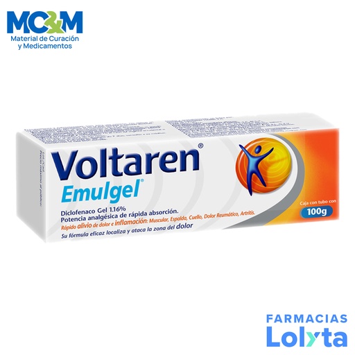 [712] VOLTAREN EMULGEL 1.16% TUBO C/100 G GEL DICLOFENACO LAB GSK