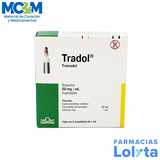 [770] TRADOL SOL INY 50 MG/ML C/3 AMP TRAMADOL LAB GRUNENTHAL