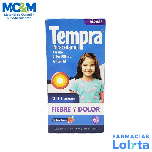 [799] TEMPRA INFANTIL SUSPENSION 3.2 G/100 ML C/120 ML PARACETAMOL LAB RECKITT
