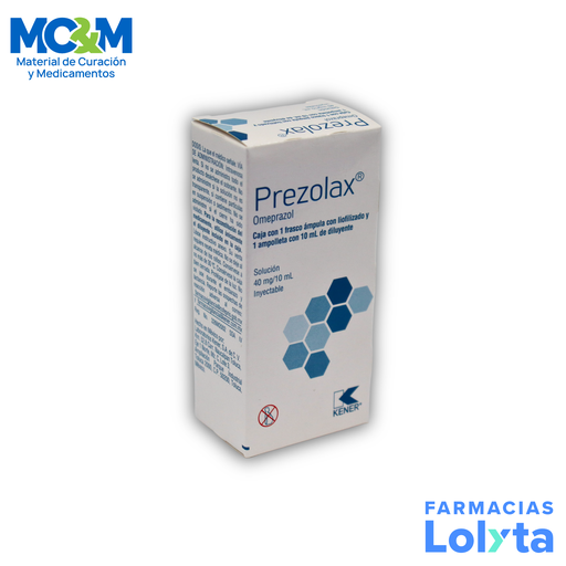 [891] OMEPRAZOL SOL INY 40 MG/10 ML PREZOLAX LAB KENER