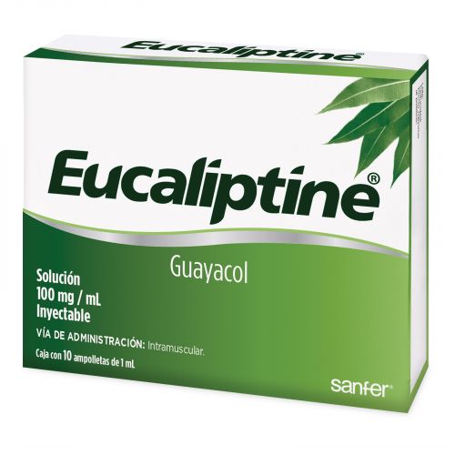 [928] EUCALIPTINE SOL INY 100 MG/ML GUAYACOL C/10 AMP LAB SANFER