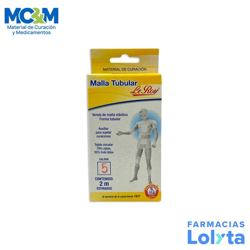 [951] VENDA DE MALLA ELASTICA FORMA TUBULAR 2M #5 LEROY