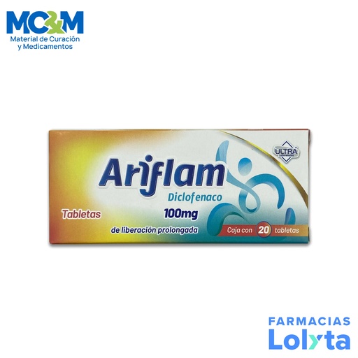 [1029] DICLOFENACO SODICO 100 MG C/20 TAB LP ARIFLAM LAB ULTRA