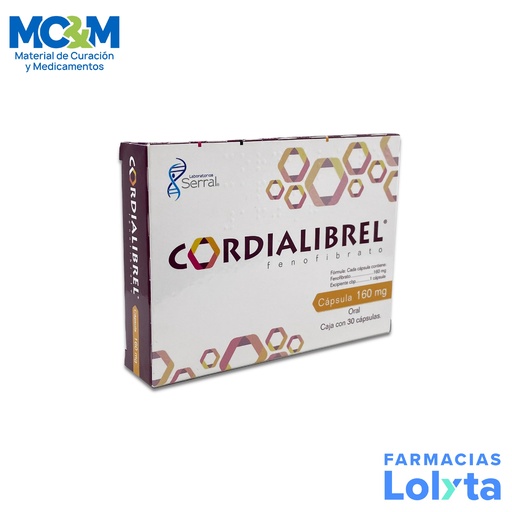 [1035] FENOFIBRATO 160 MG C/30 CAP CORDIALIBREL LAB SERRAL