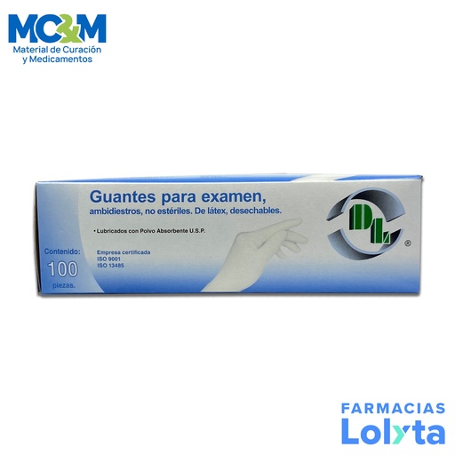 [1045] GUANTE NO ESTERIL CHICO C/100 DENTILAB